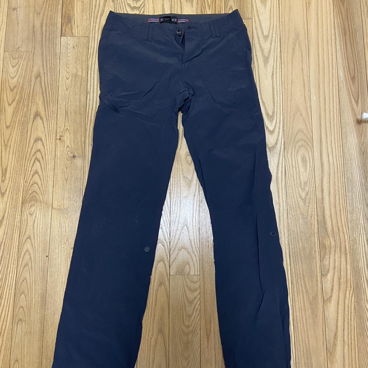 Navy blue/ charcoal colored Marmot hiking pants. In... - Depop