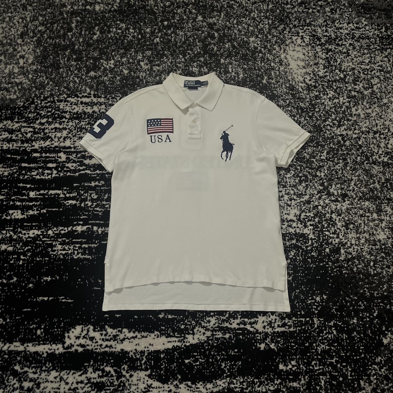 トップス 00s RalphLauren big pony polo shirts y2k very Hard 2000's USA Big Pony Polo by Polo Ralph | Depop