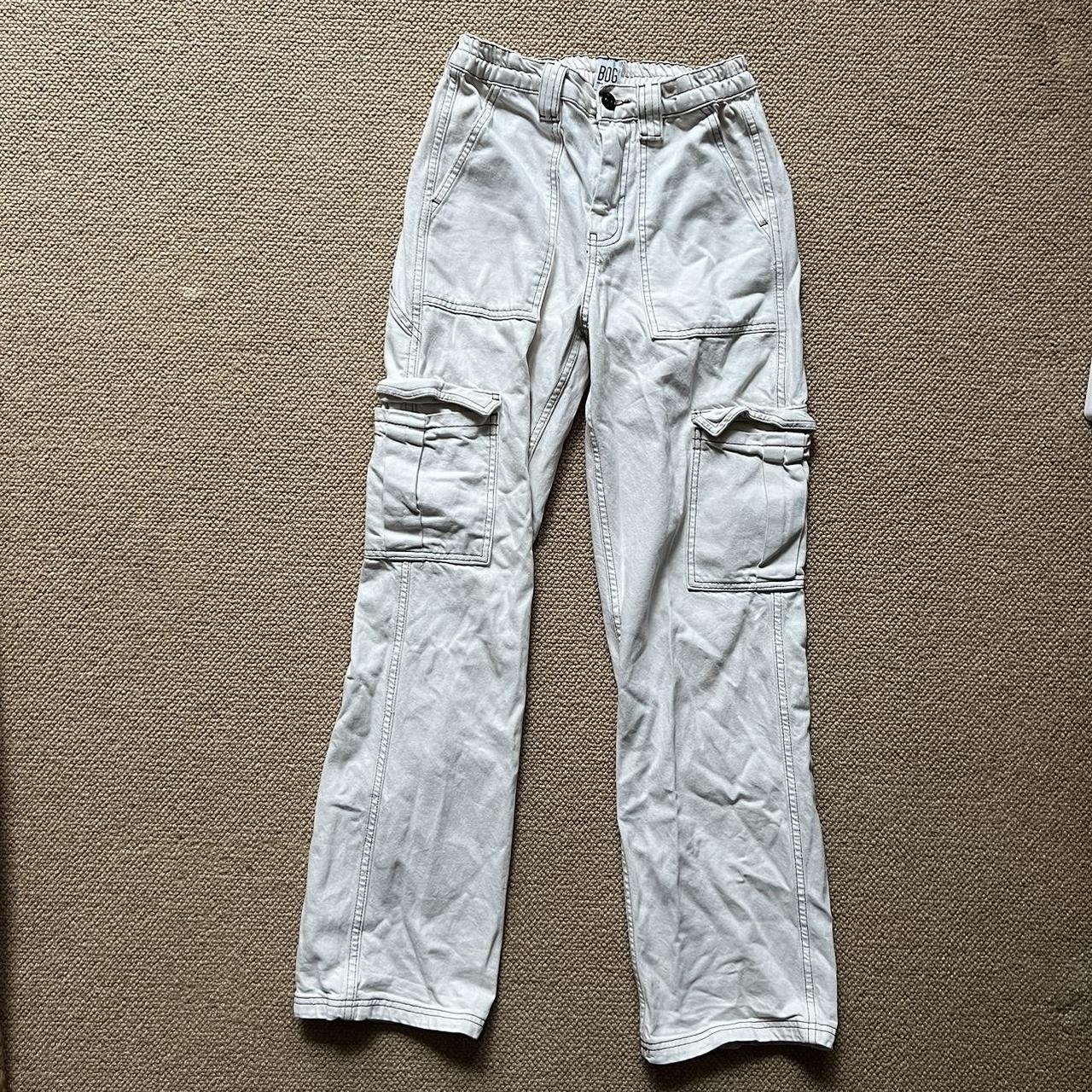 BDG urban outfitters white elasticated waistband off... - Depop