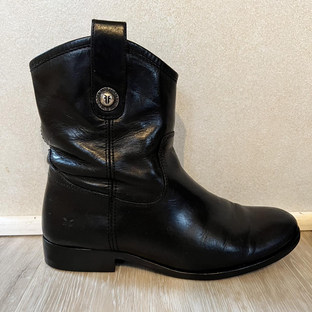 frye black boots womens