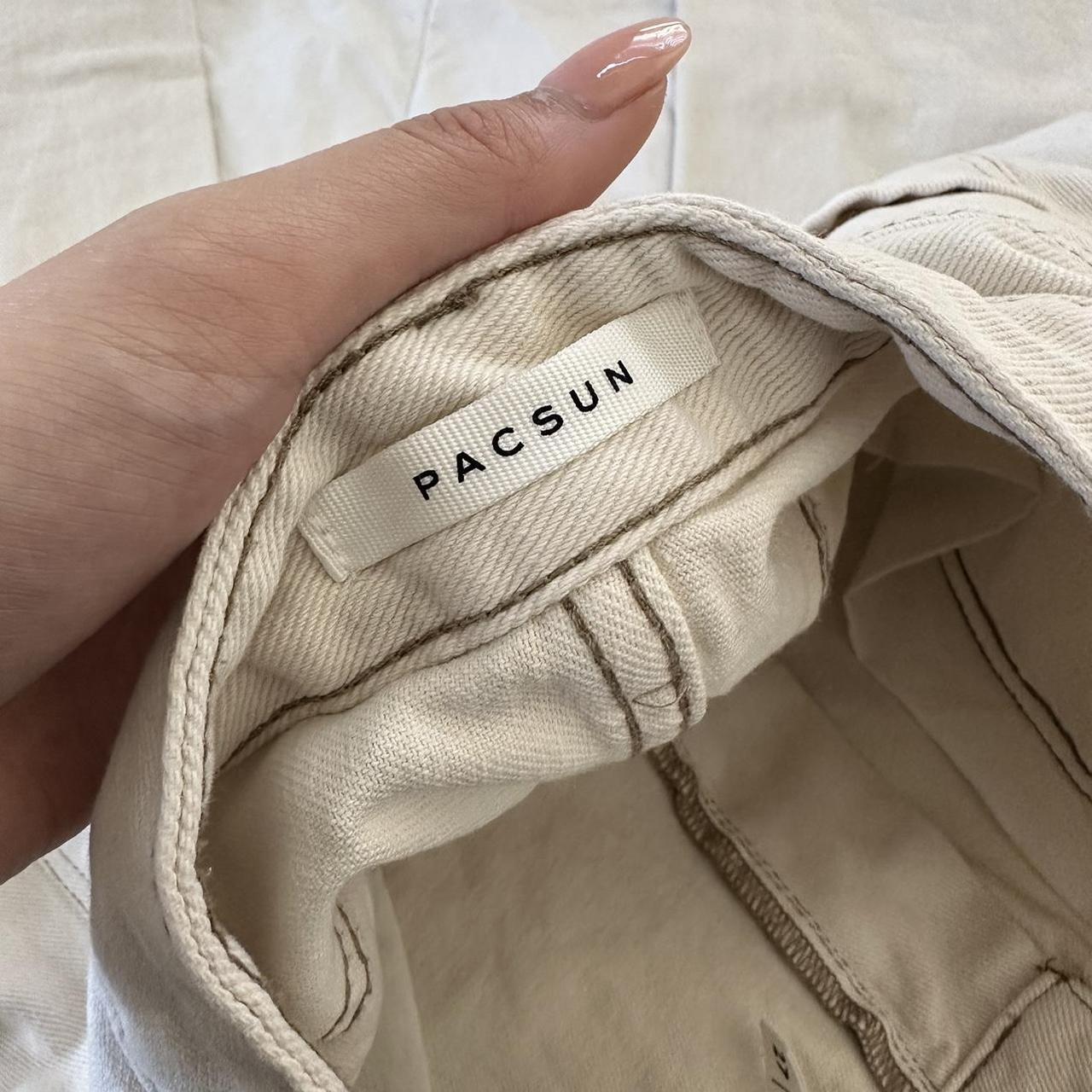 cream 90’s boyfriend jeans from pacsun barely... Depop