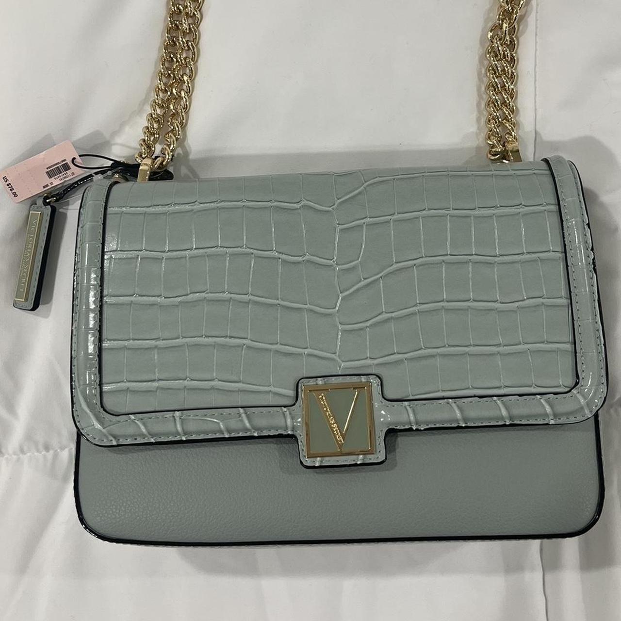 Victoria secret purse Brand new sage green/ aqua - Depop
