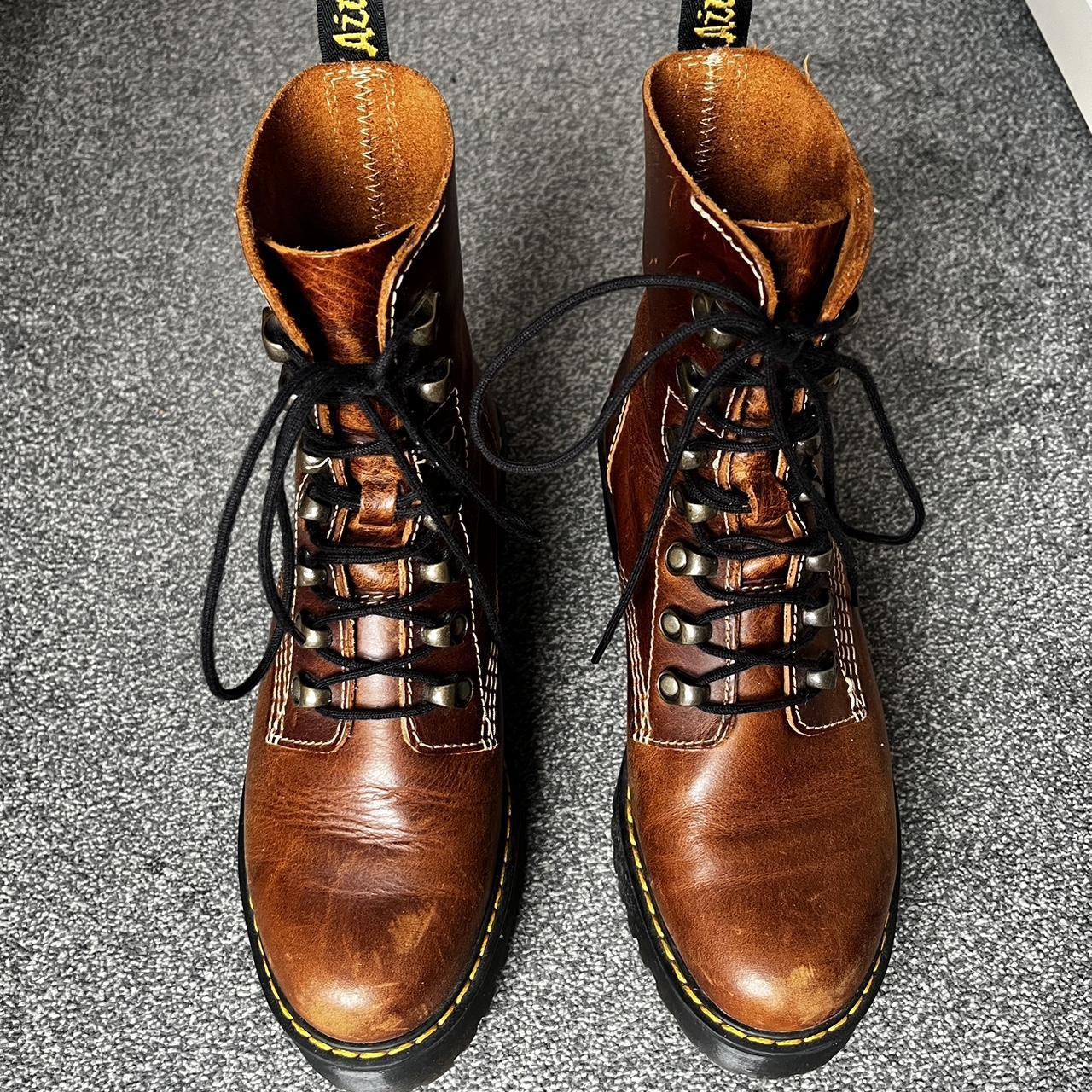 Dr. Martens Leona Boots in Butterscotch Size 5 UK Depop