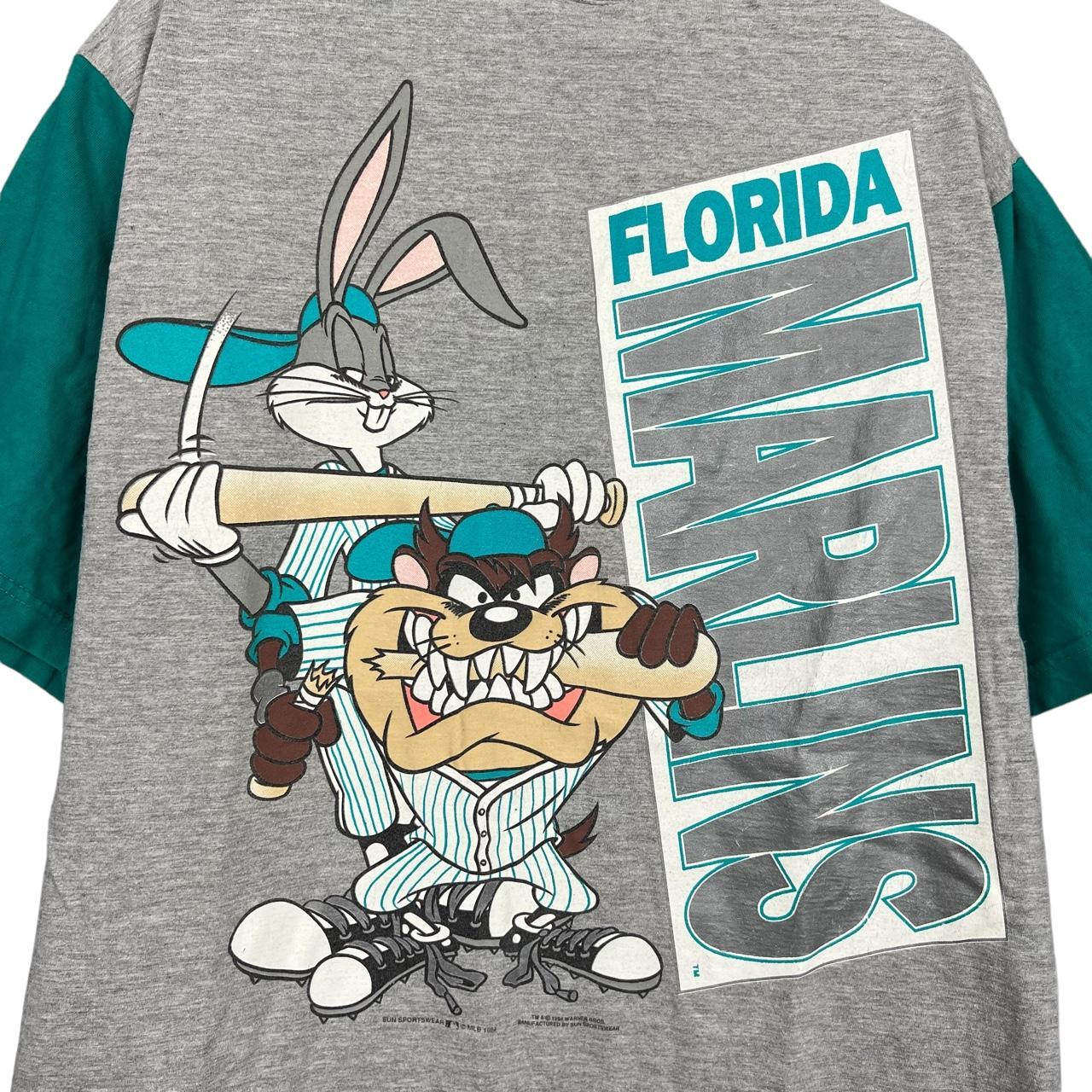 Vintage Florida Marlins crewneck sweatshirt. Now - Depop