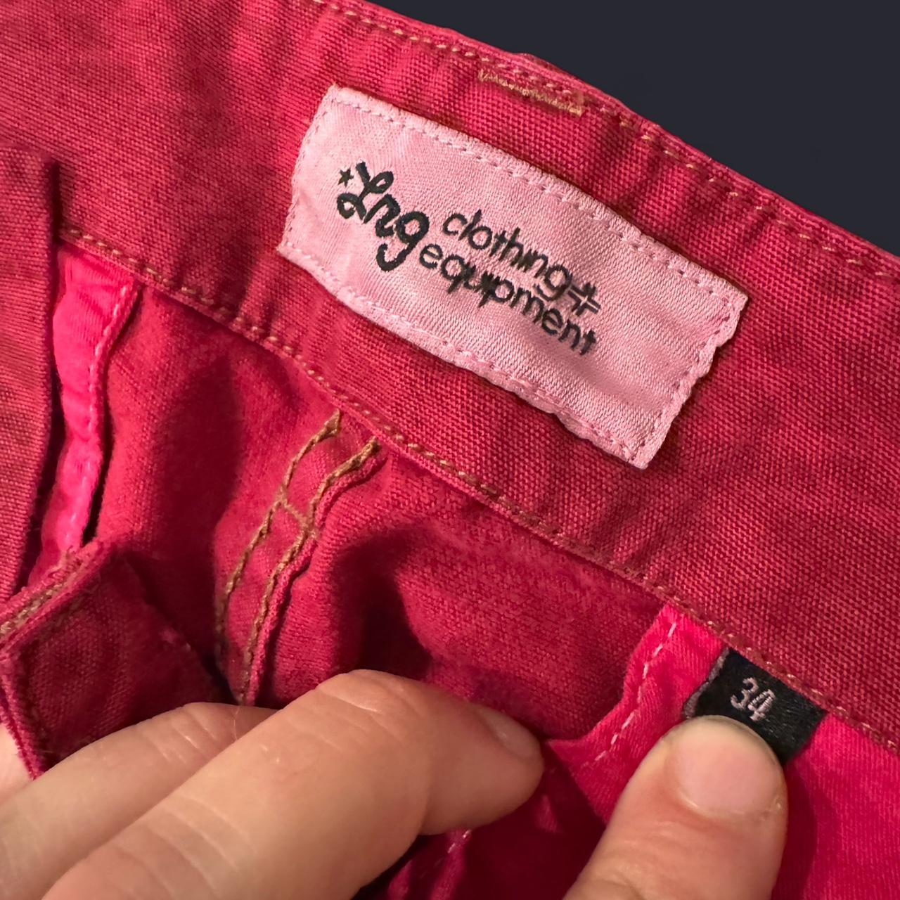 Men's Bleached Pants - Red - 34" – Red patterned … - image 5