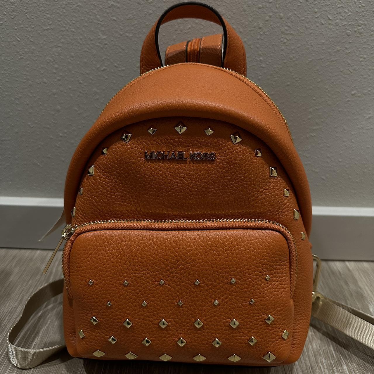 Michael kors deals orange backpack