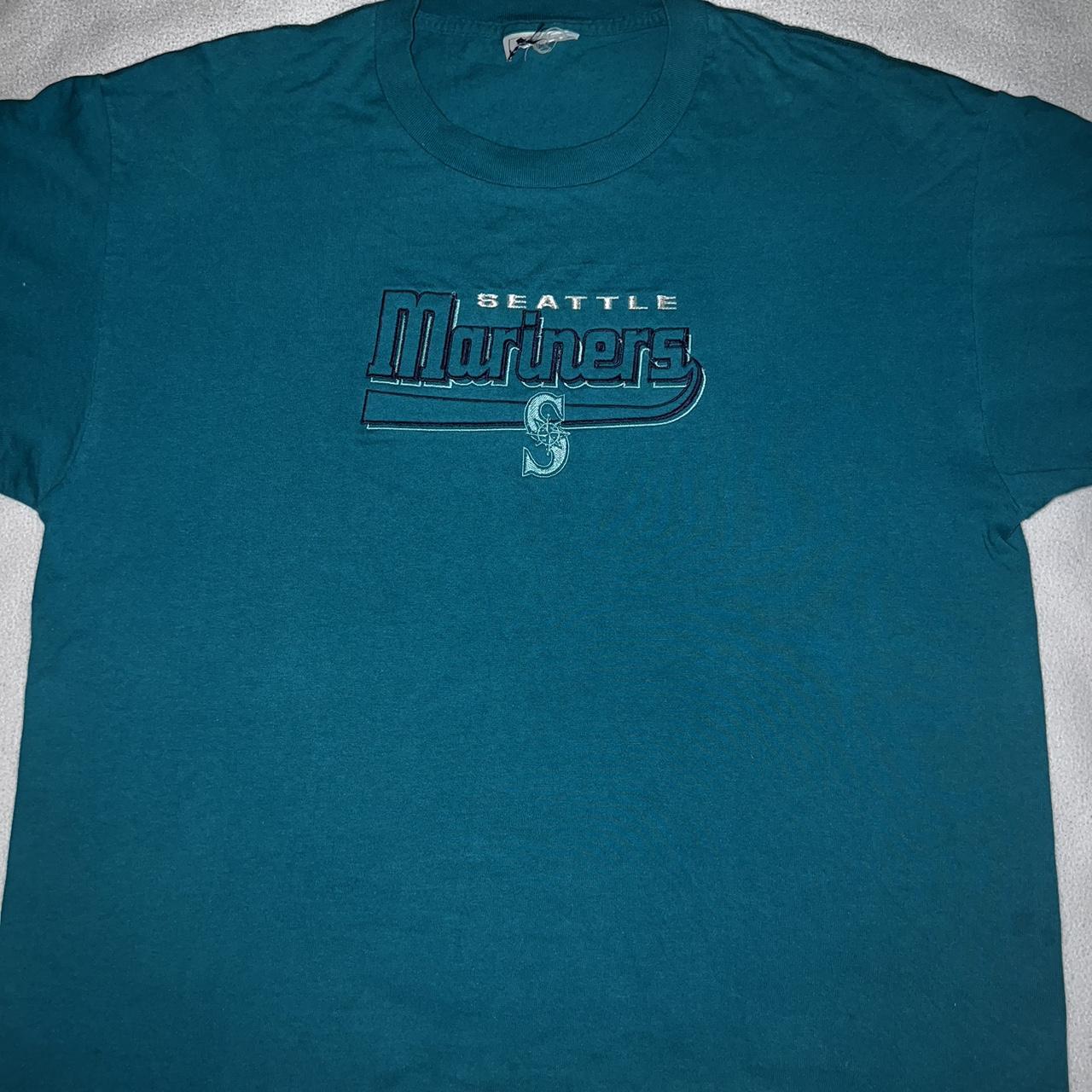 Seattle Mariners retro T-shirt with stitched on - Depop
