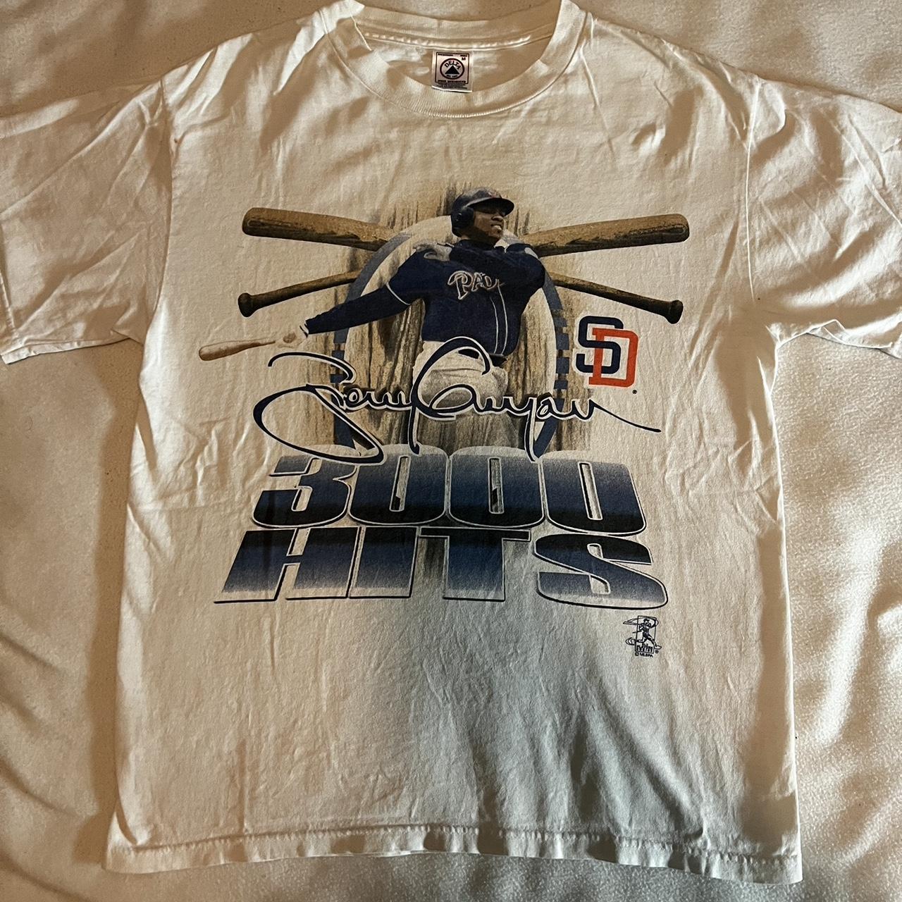 Vintage 90s Tony Gwynn 3000 Hits Tee Size XL brand - Depop