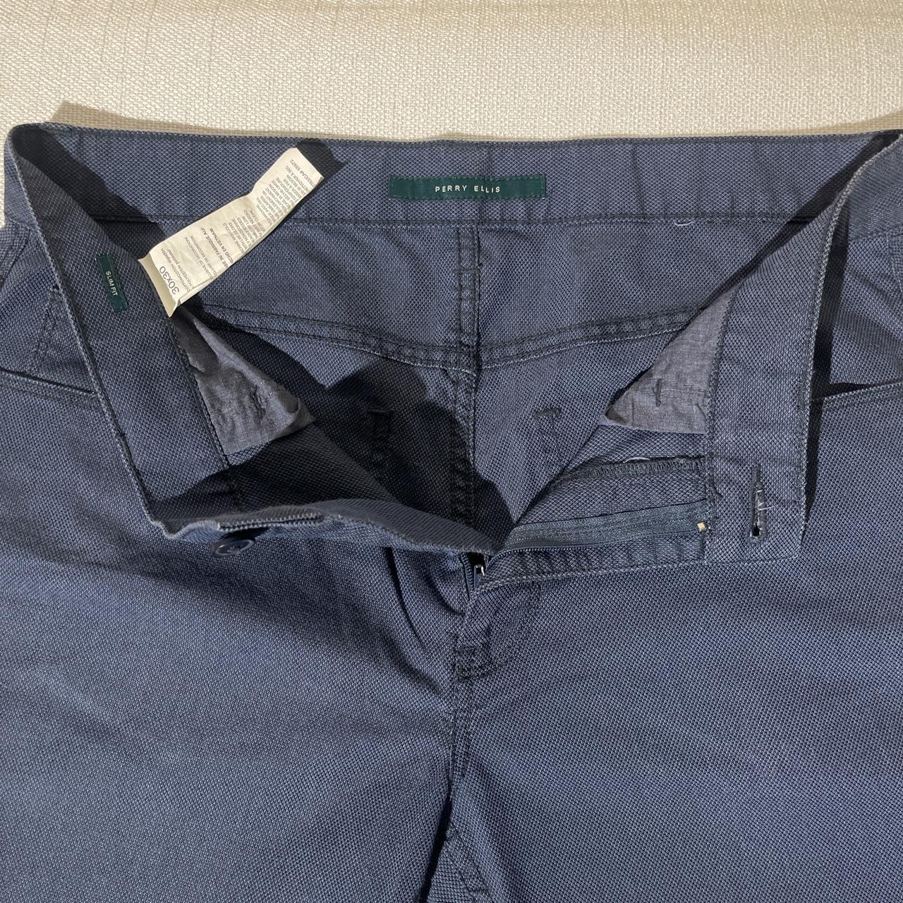 Perry Ellis Slim Fit Pants Length 30 Inches - Depop