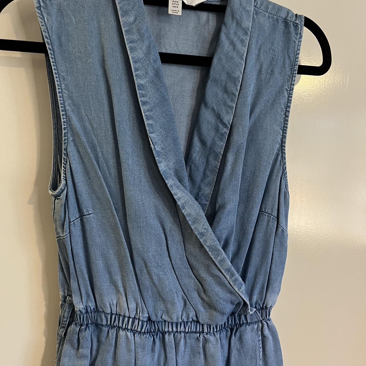 Forever new denim wrap dress - with pockets!! Would... - Depop