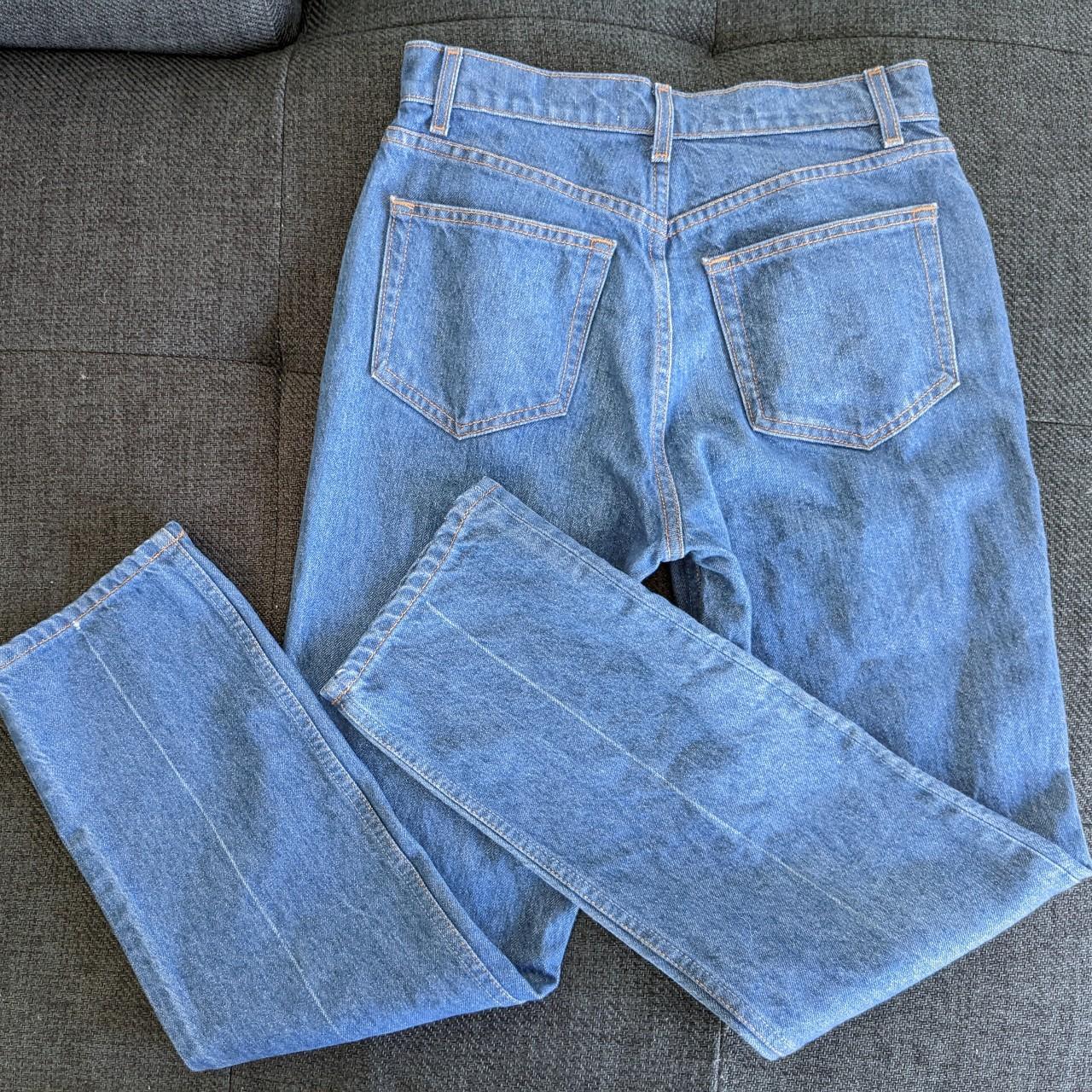 Cynthia button fly high rise straight jeans from... - Depop