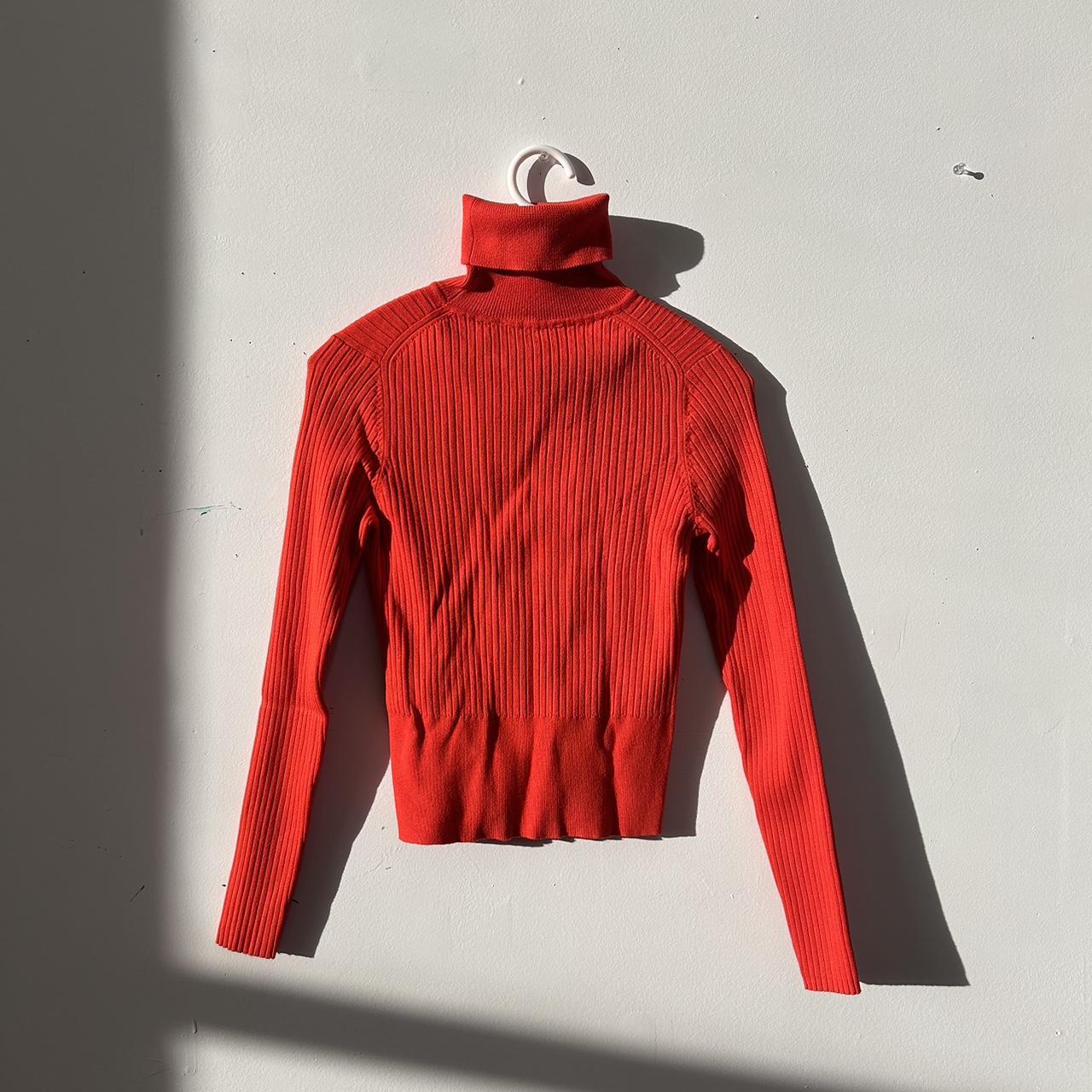 Zara red outlet turtleneck