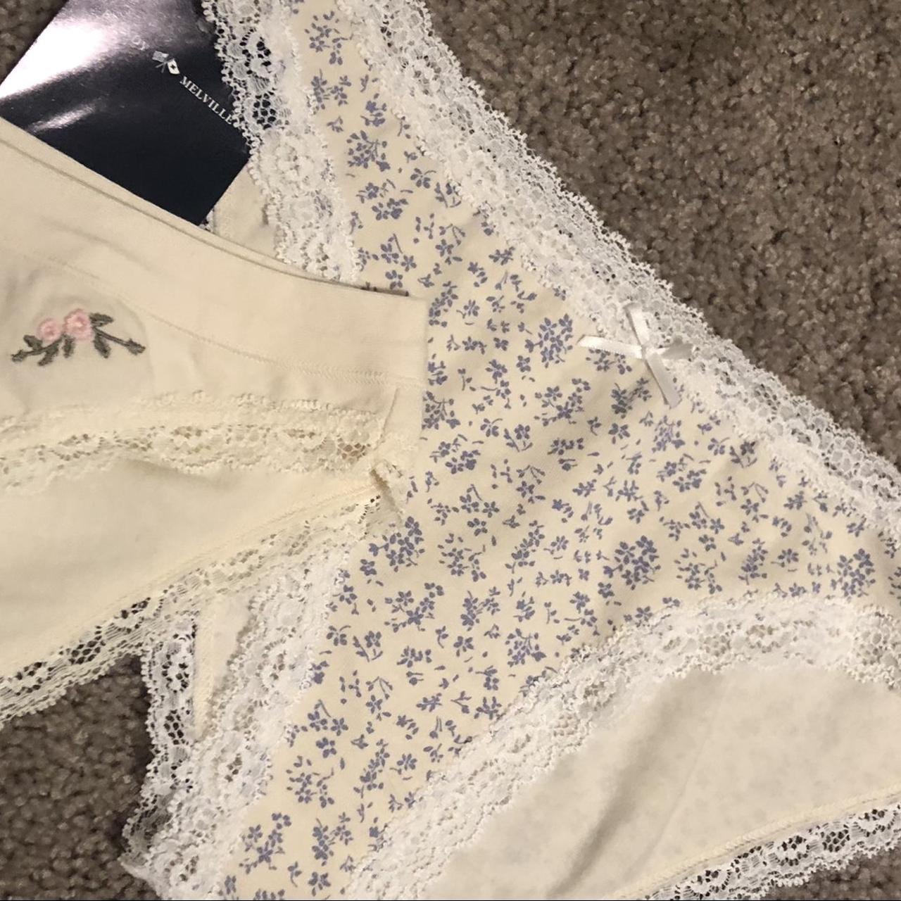 The Brandy Melville Floral Underwear Set 3 included... Depop