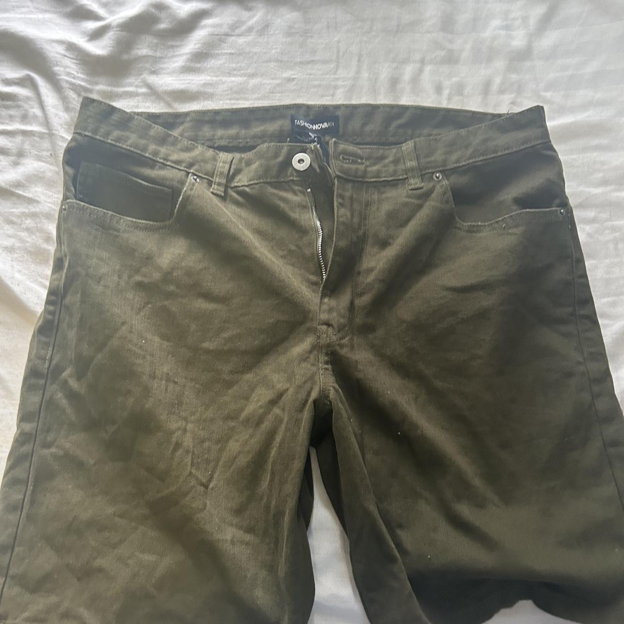 Fashion Nova Men's Green Shorts | Depop