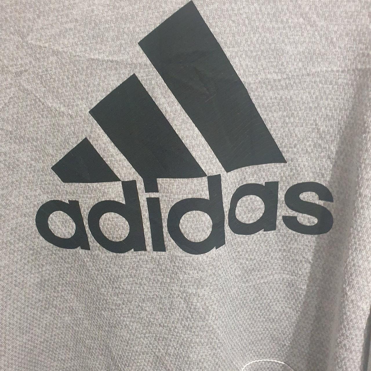 Adidas Men's Grey and Black Hoodie | Depop