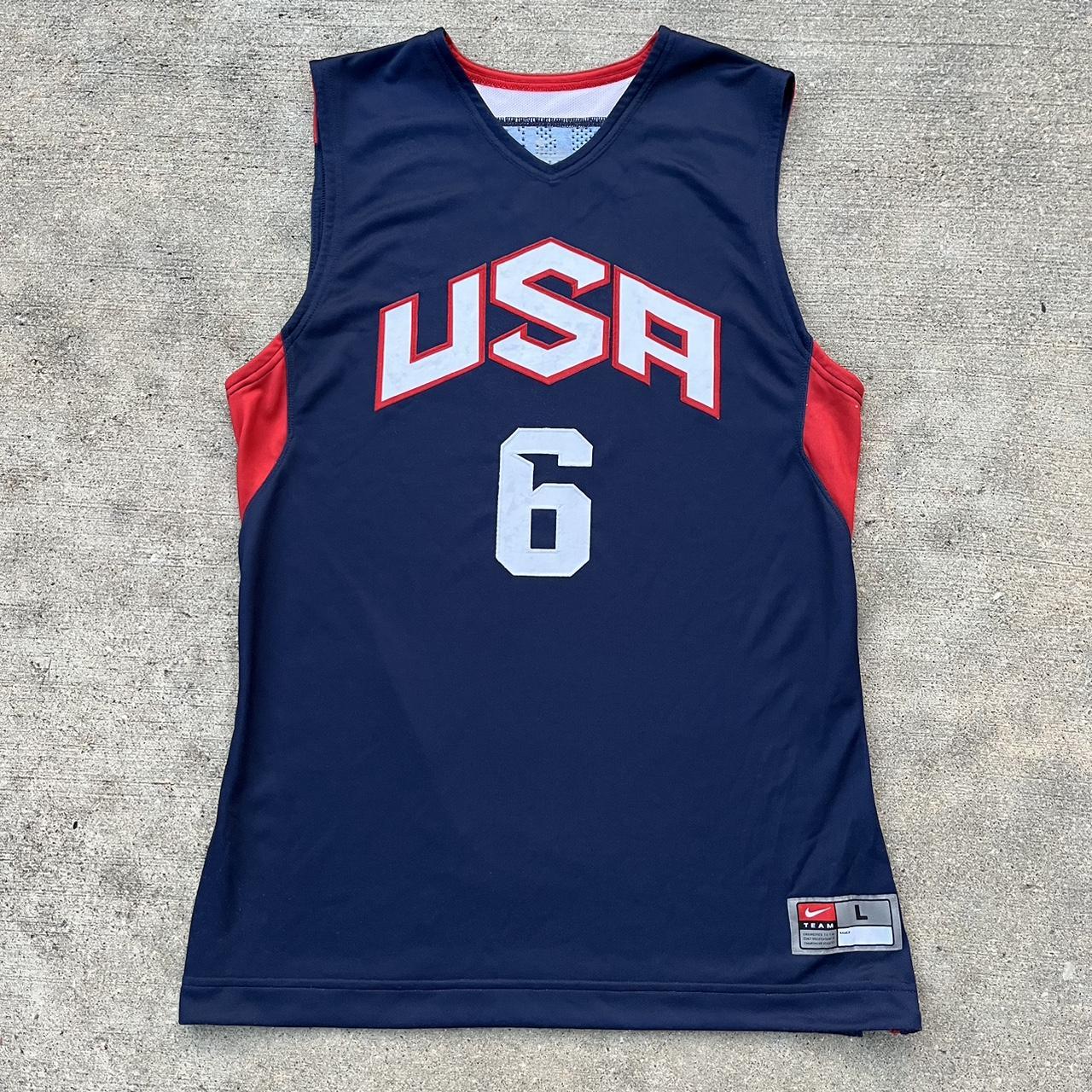 Nike Lebron James USA Jersey Sz large perfect... - Depop