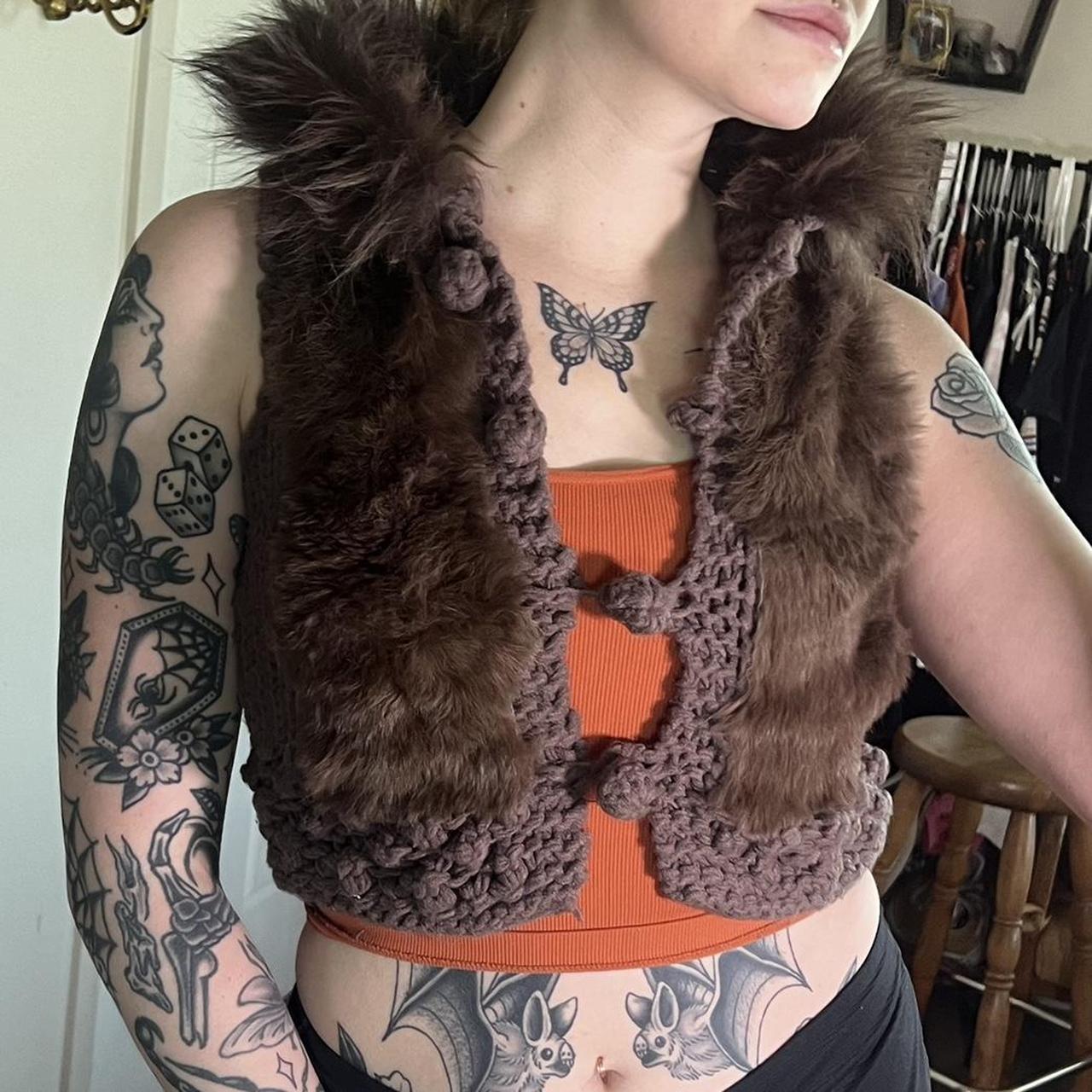 Alberto makali fur vest best sale