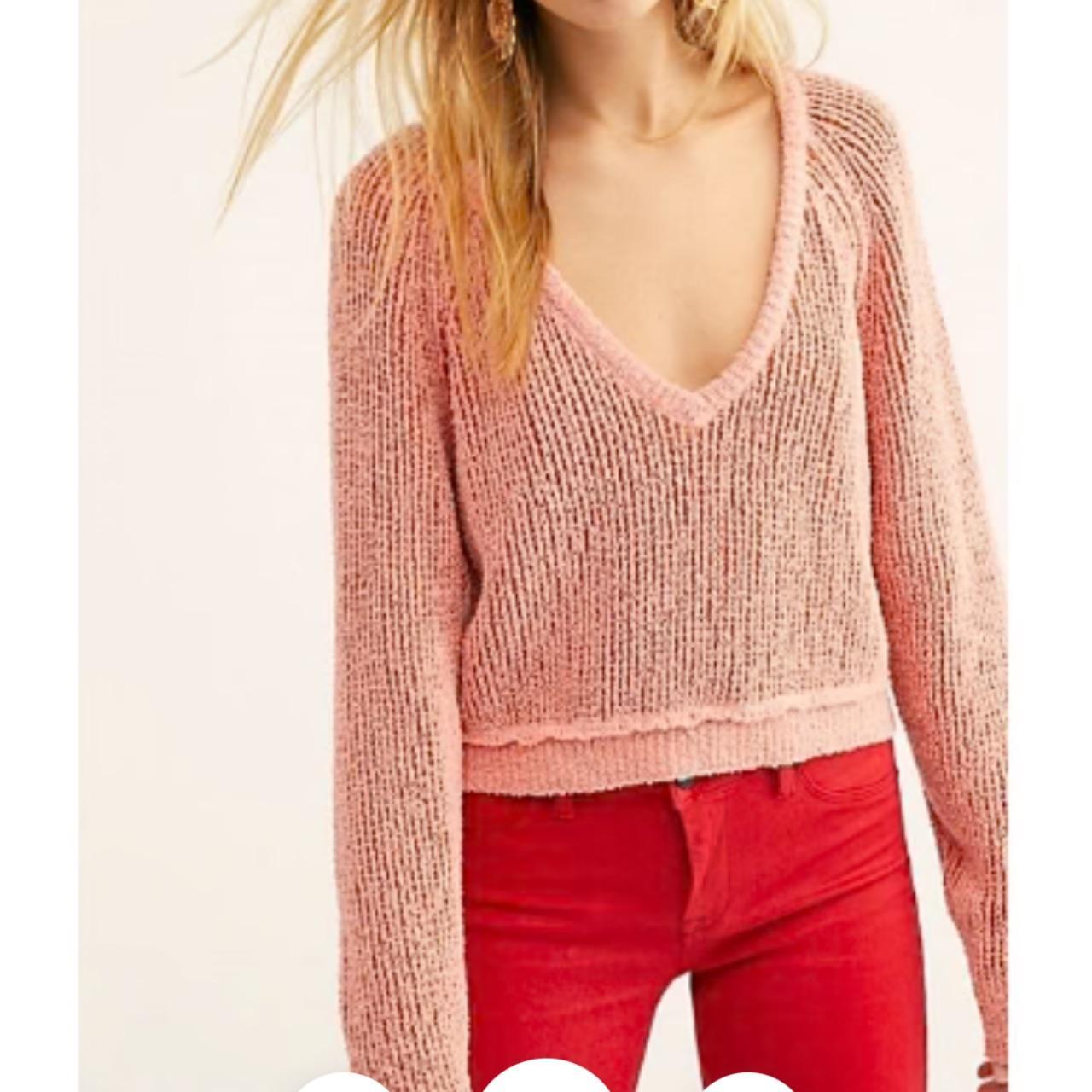 Free People Hot Tropics Sweater cheapest Pink Large