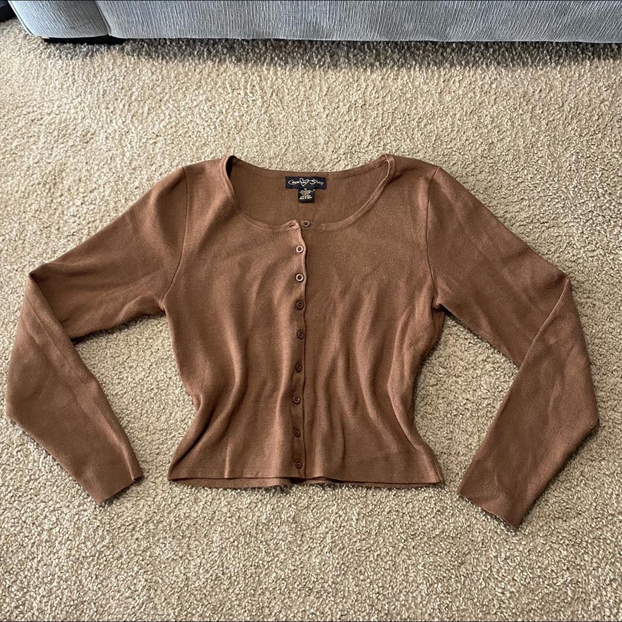 Women's Brown Cardigan Depop