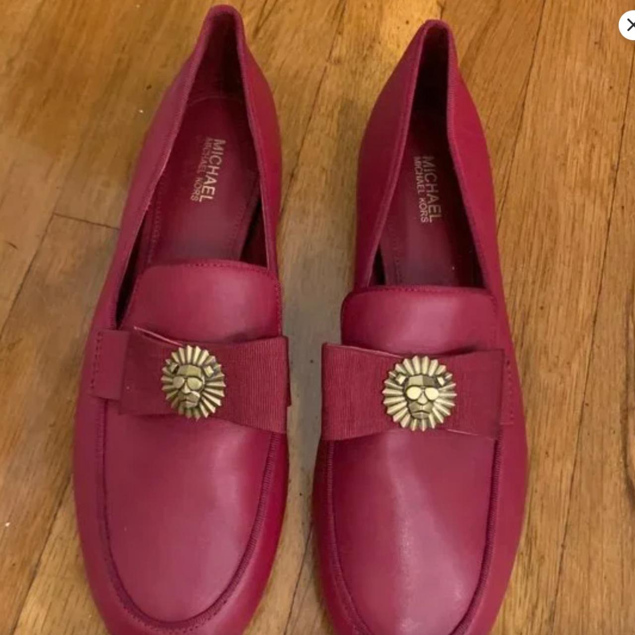 Michael kors sale red loafers