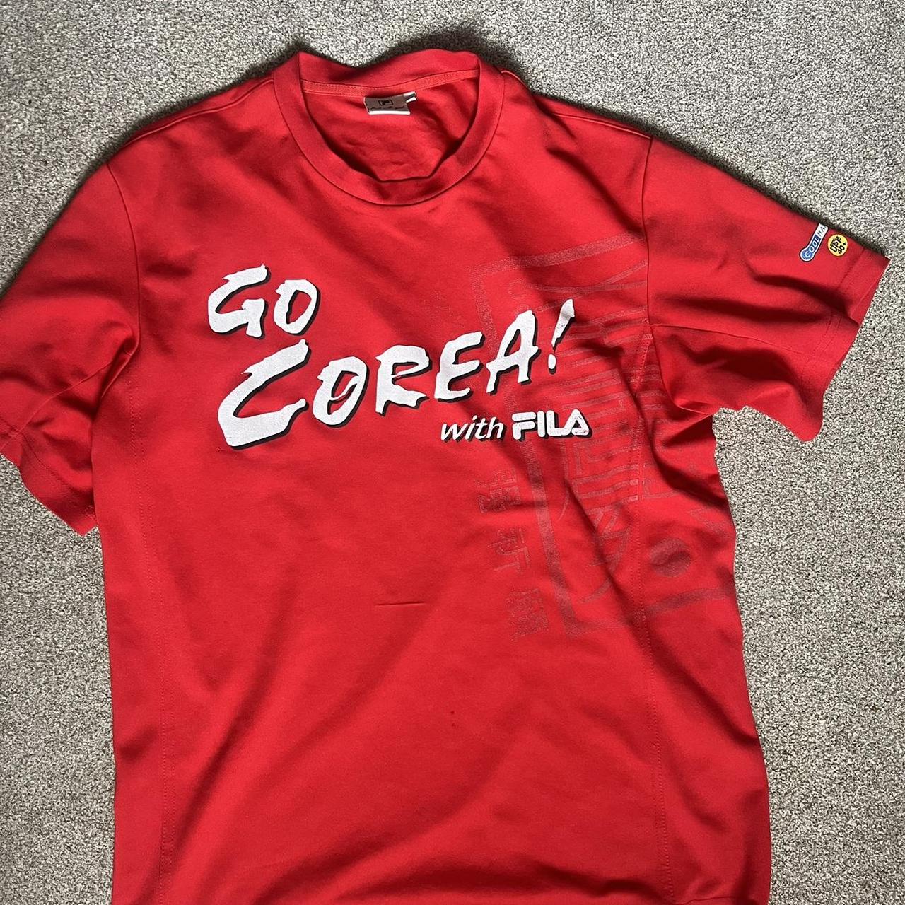 Vintage Go korea red t shirt. Has been used but. Depop