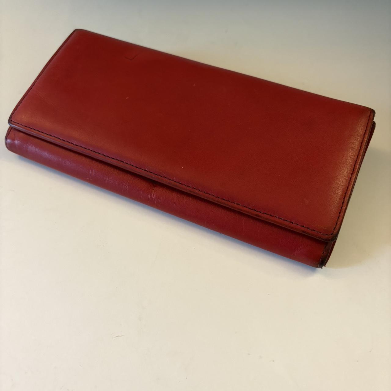Vintage Wilson leather red Wear Depop