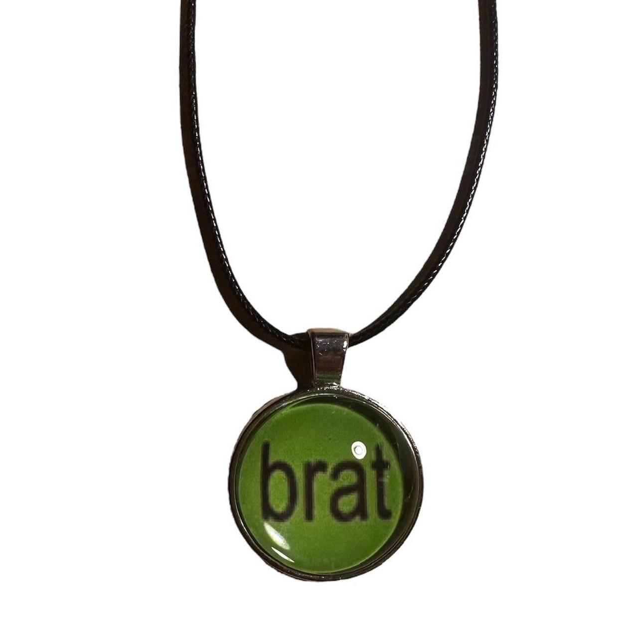 charli xcx brat pendant necklace