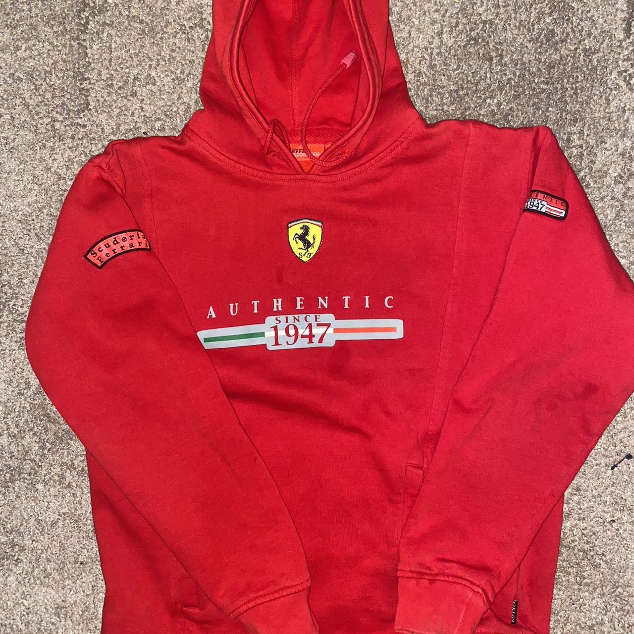 Ferrari Hoodie Red Can’t find anywhere online Size Xs - Depop