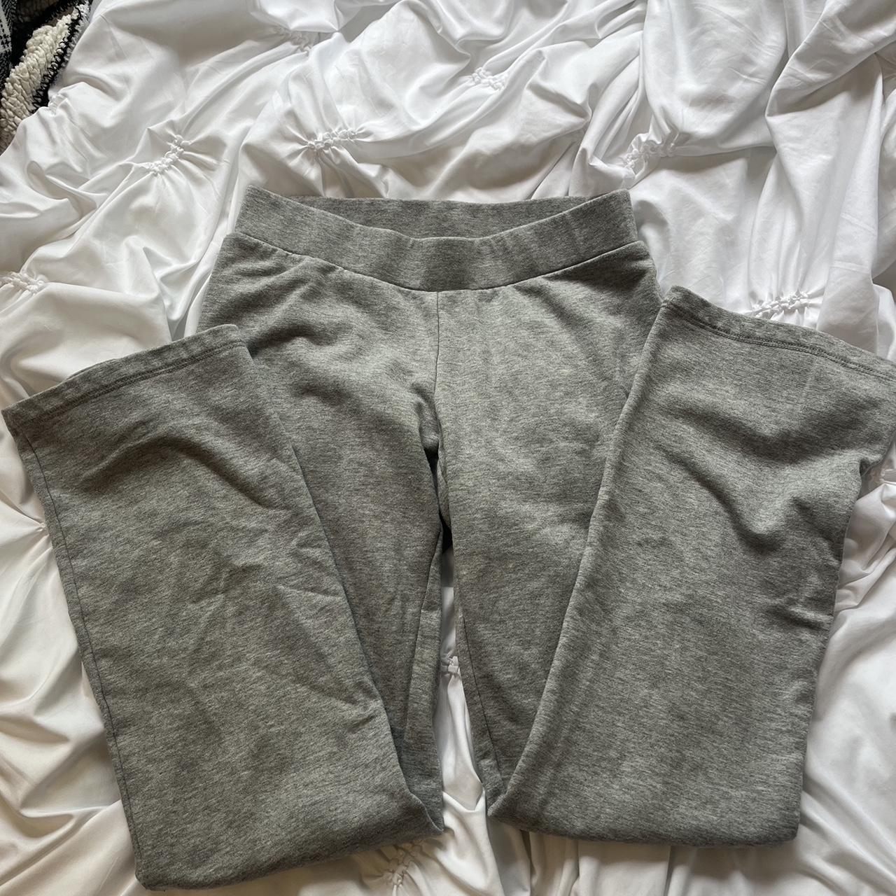 grey juicy couture yoga pants flared-legs - Depop
