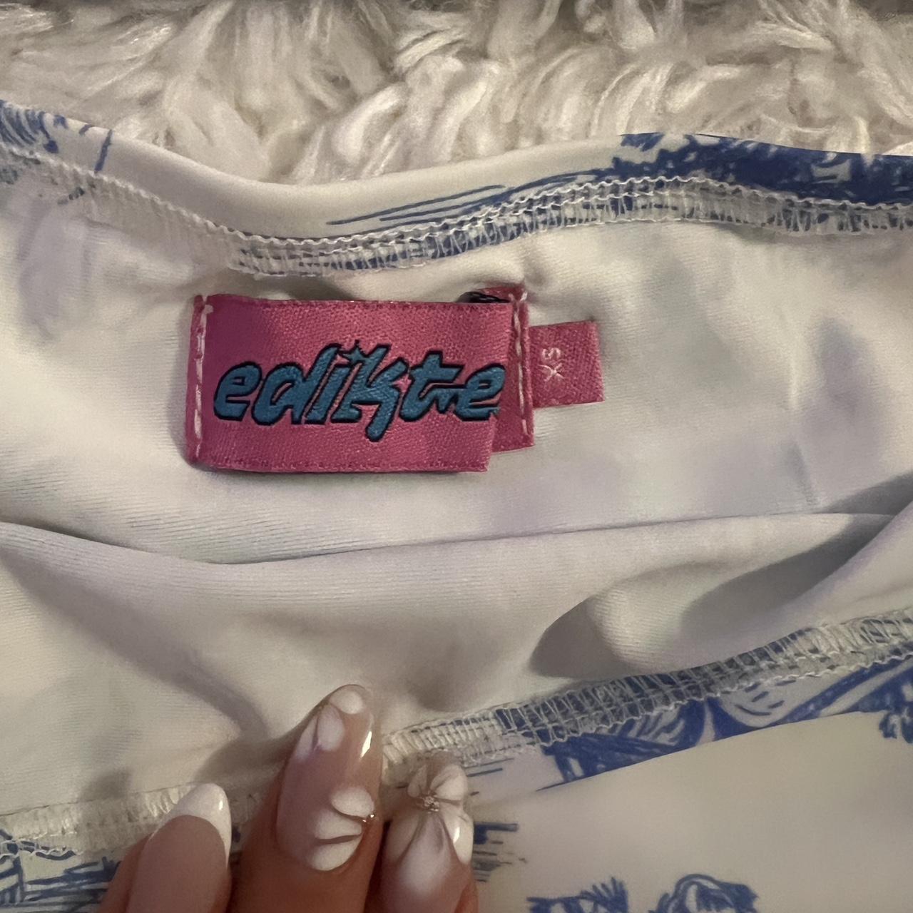 Edikted Women's Skirt - Blue/White - 2 – Edikted … - image 2