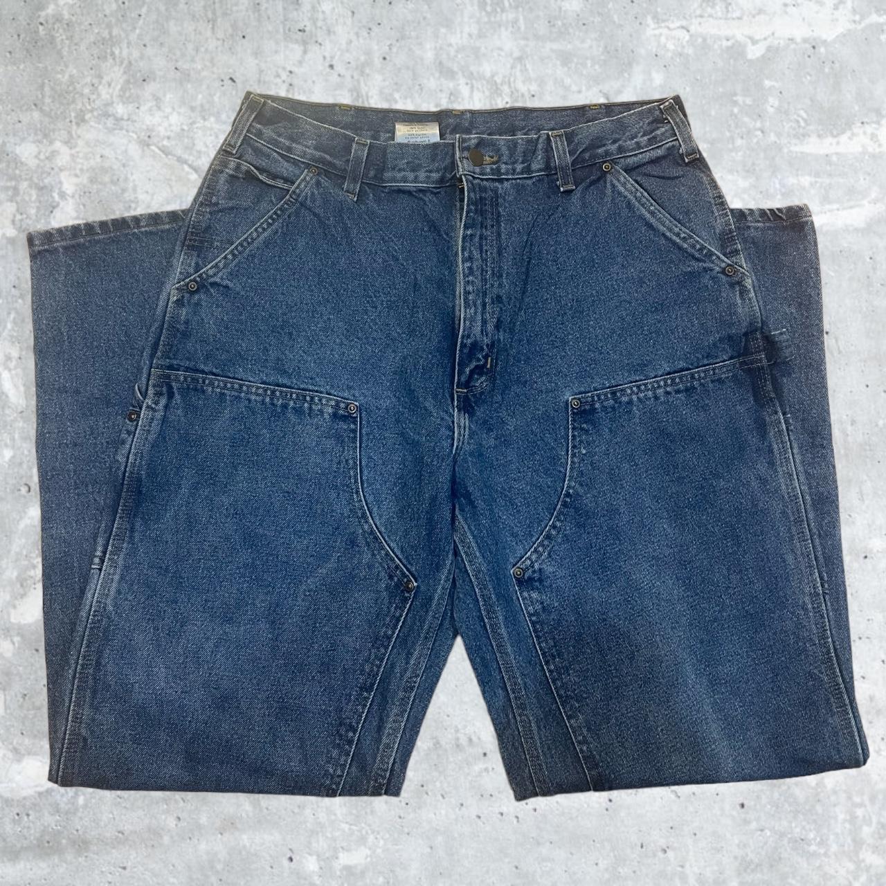 Vintage Carhartt Double Knee Carpenter Jeans in a... - Depop
