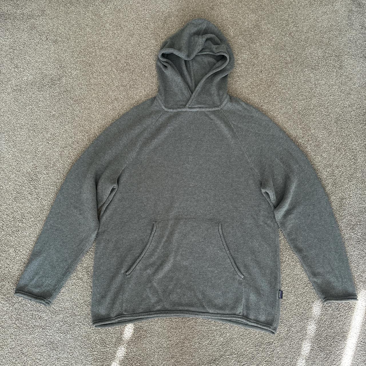 Patagonia knit hoodie XL Forge Grey Excellent