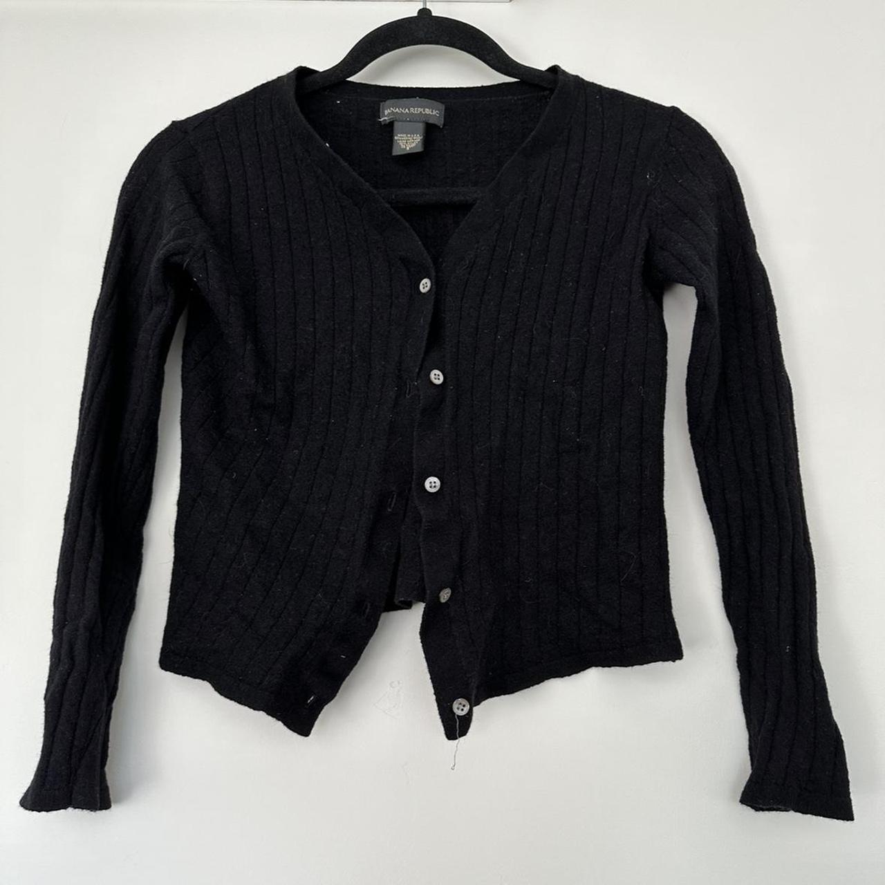 Banana Republic Women's Black Cardigan | Depop