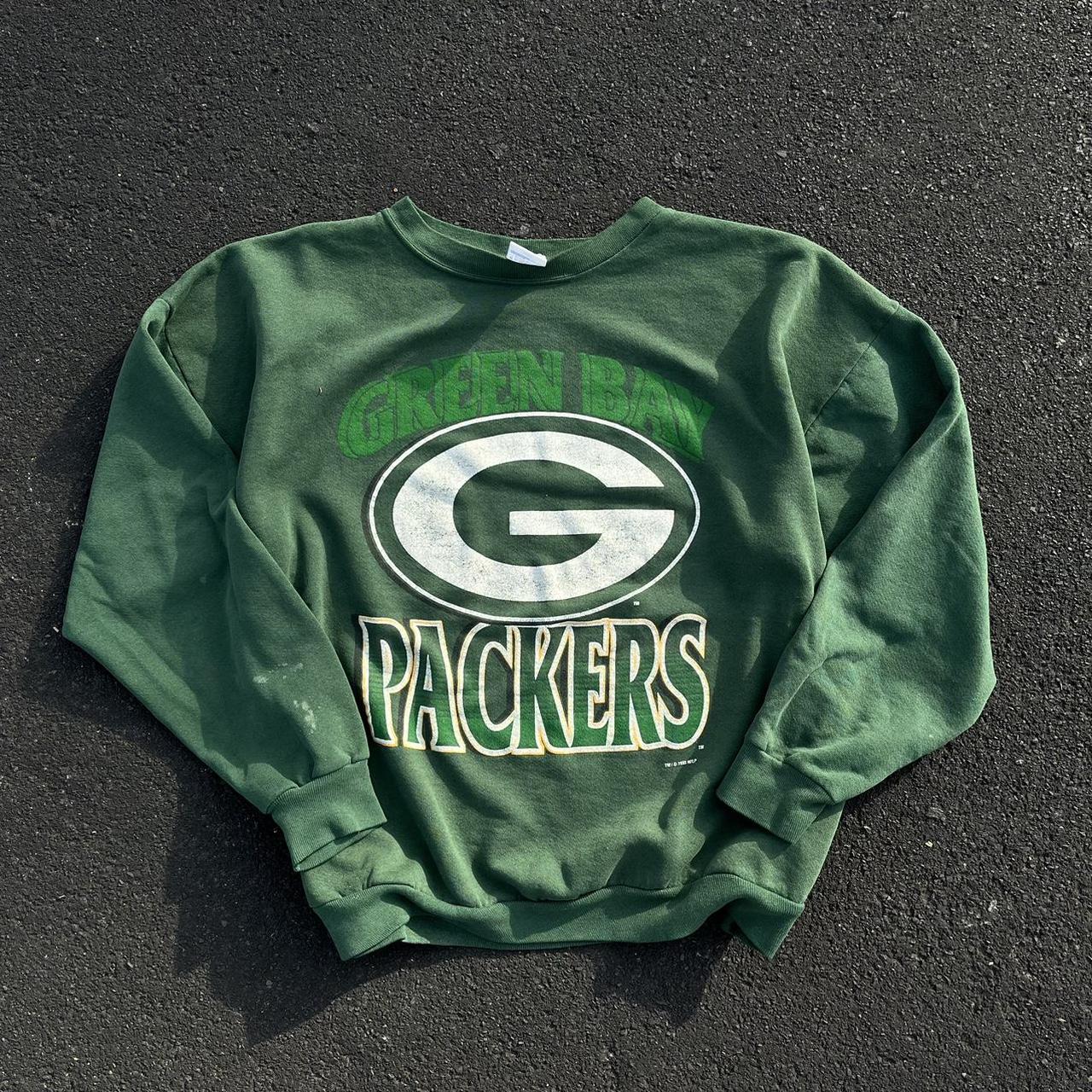 Vintage 90s Green Bay Packers Sweatshirt - Depop