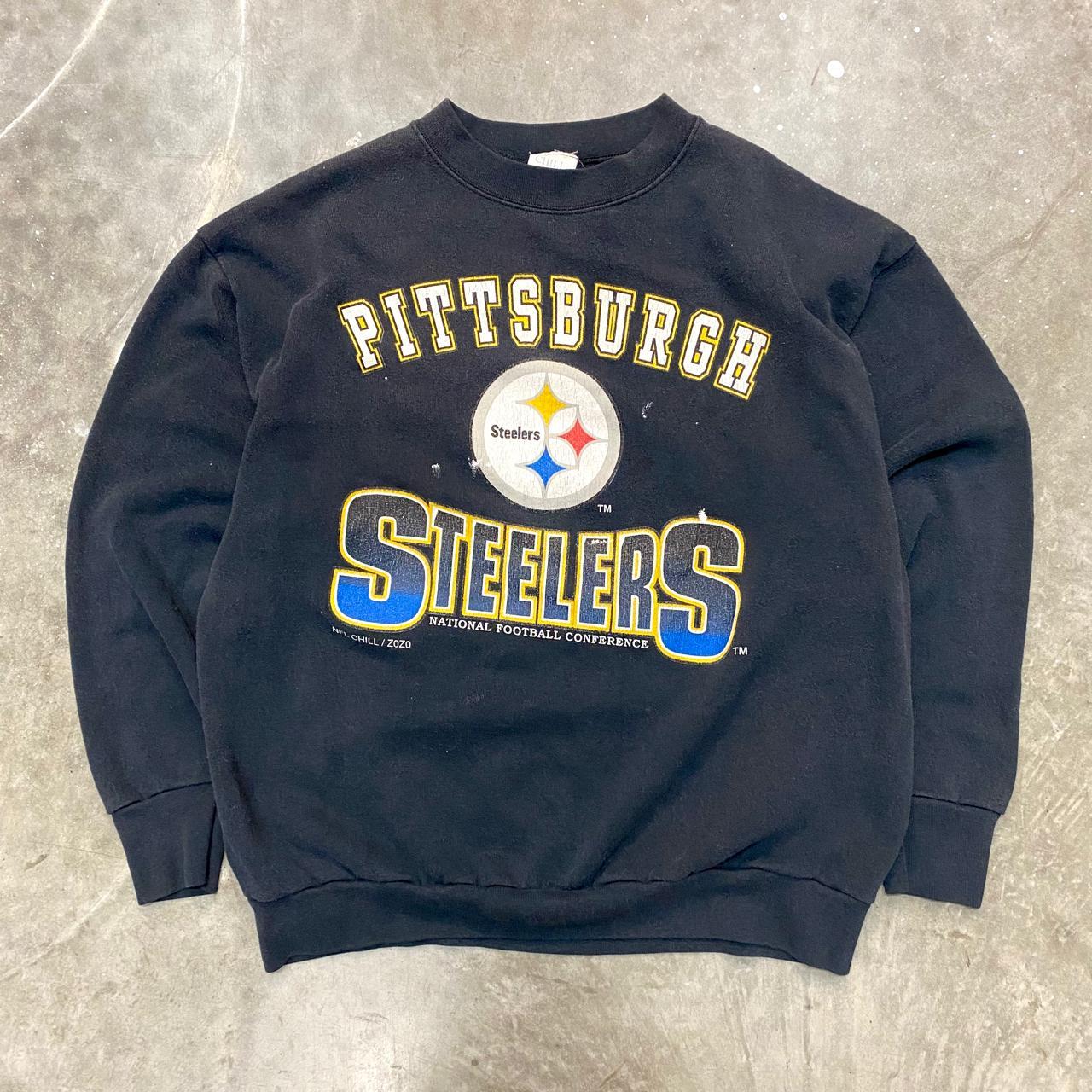 Vintage NFL Pittsburgh Steelers Men's Sweatshirt - Depop