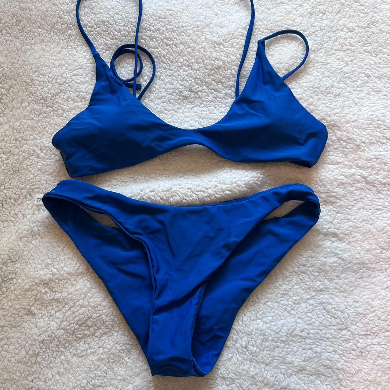 PacSun Women's Blue Swimsuit-one-piece | Depop