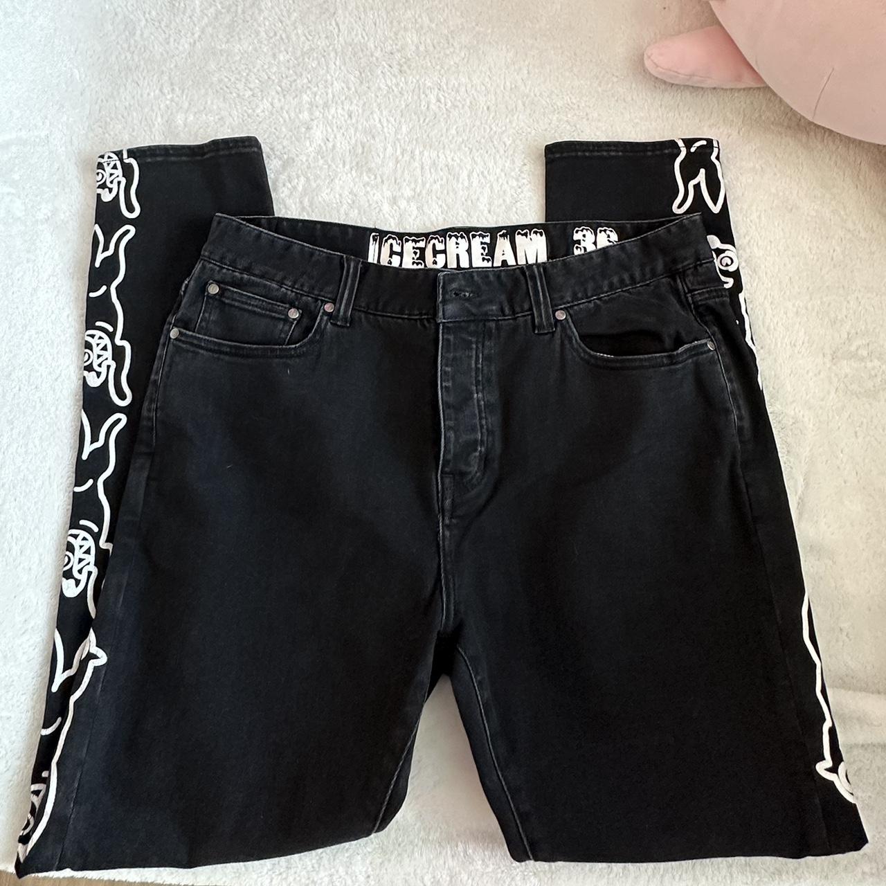 Ice Cream Men's Black Jeans Depop