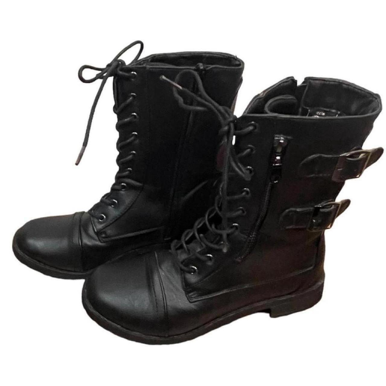 Rue 21 black store combat boots