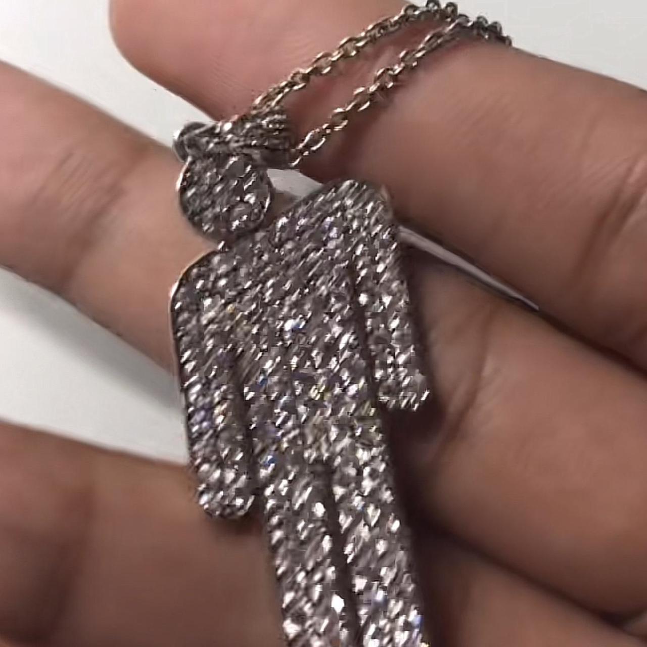 Blohsh Pendant Jeweled Sterling Silver Necklace – Billie Eilish