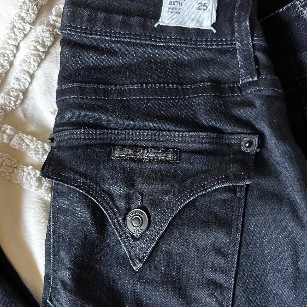 Vintage Hudson Black Jeans (Originally priced at... - Depop