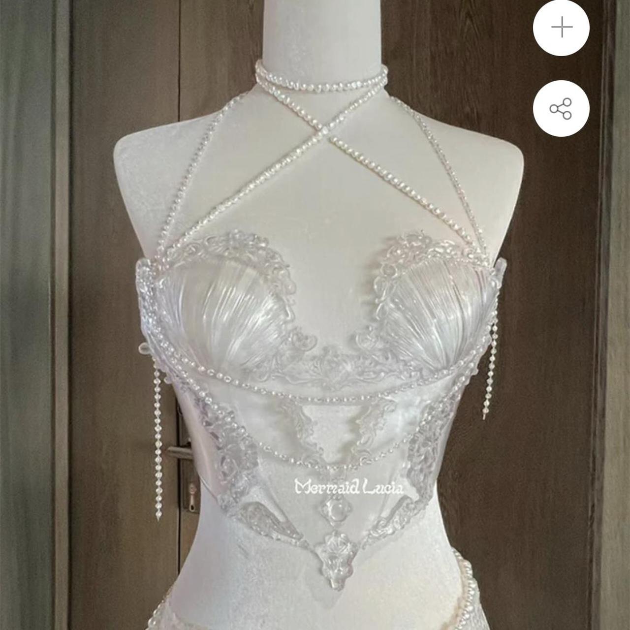 Mermaid Lucia /// Ziwu Artemis resin mermaid top... Depop