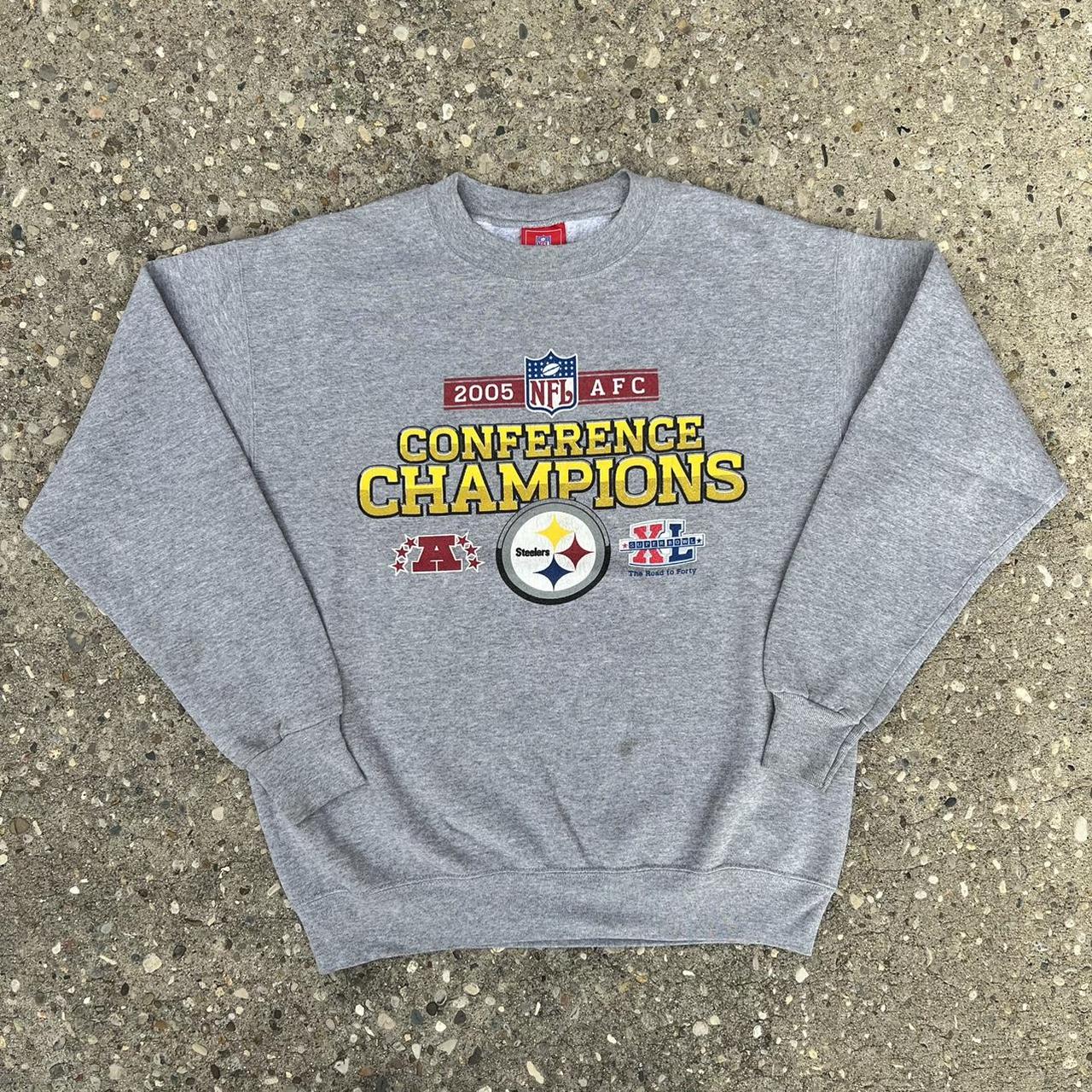 Vintage 90s Steelers Crewneck Sweatshirt Super Bowl - Depop