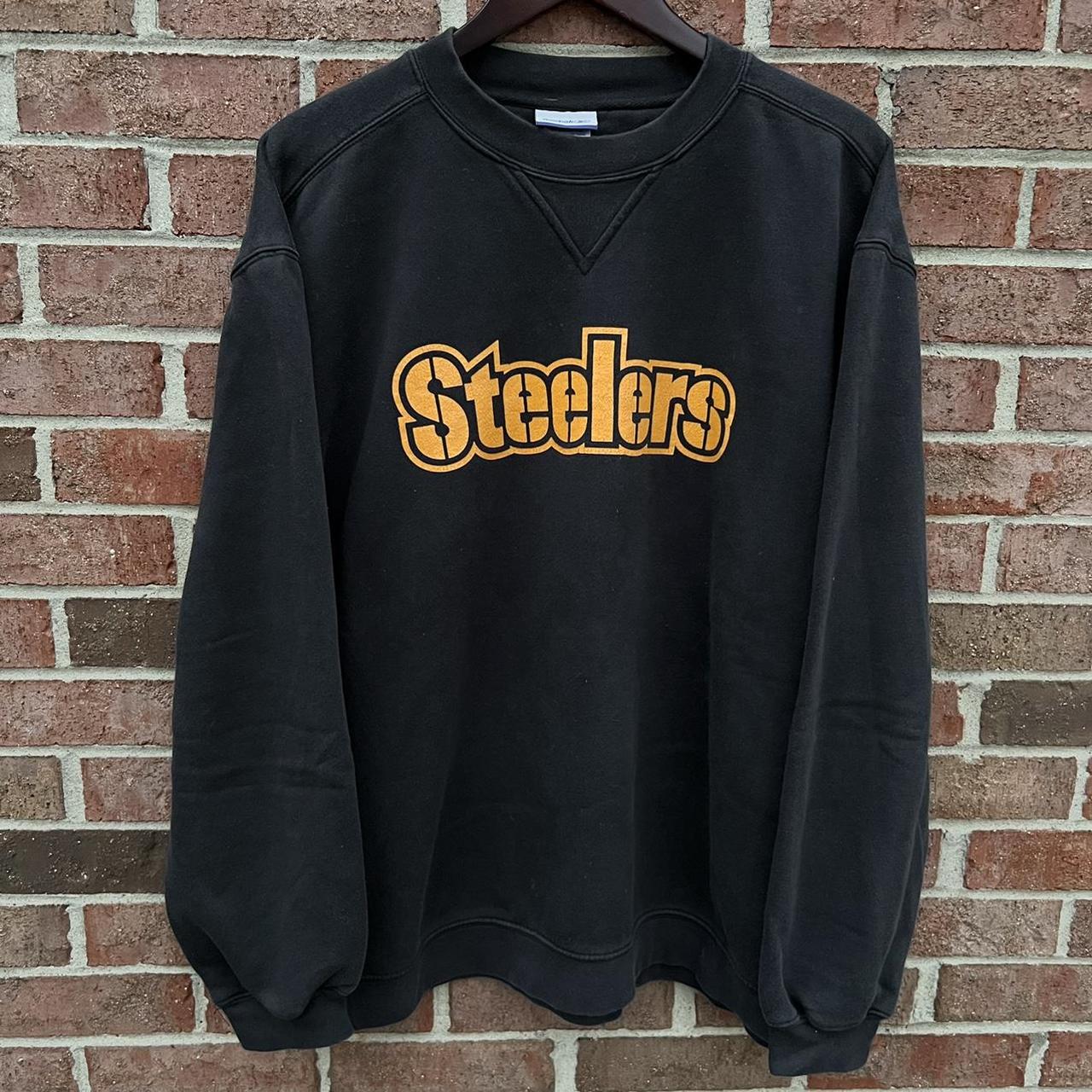 VINTAGE REEBOK STEELERS SWEATSHIRT - Tagged medium - Depop