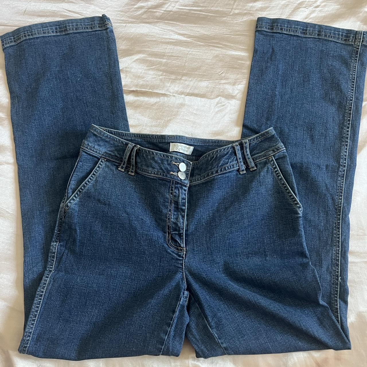 Christopher & Banks heavy weight baggy jeans size 6.... Depop