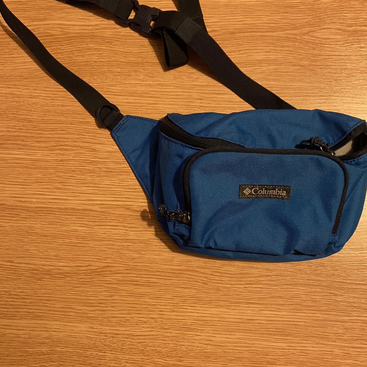 Blue Columbia shade bag cap Patagonia thrift Depop