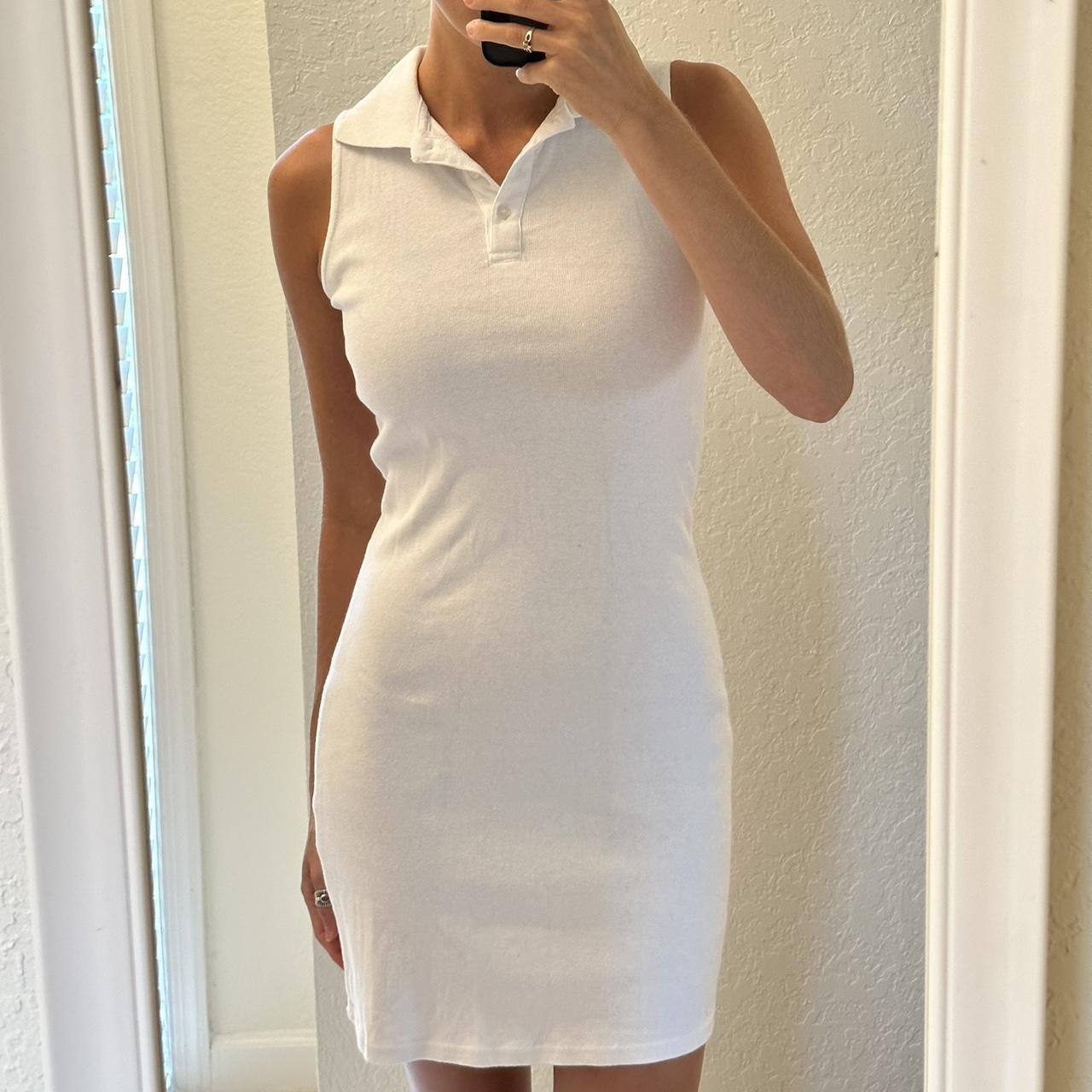 Brandy Melville white tennis dress