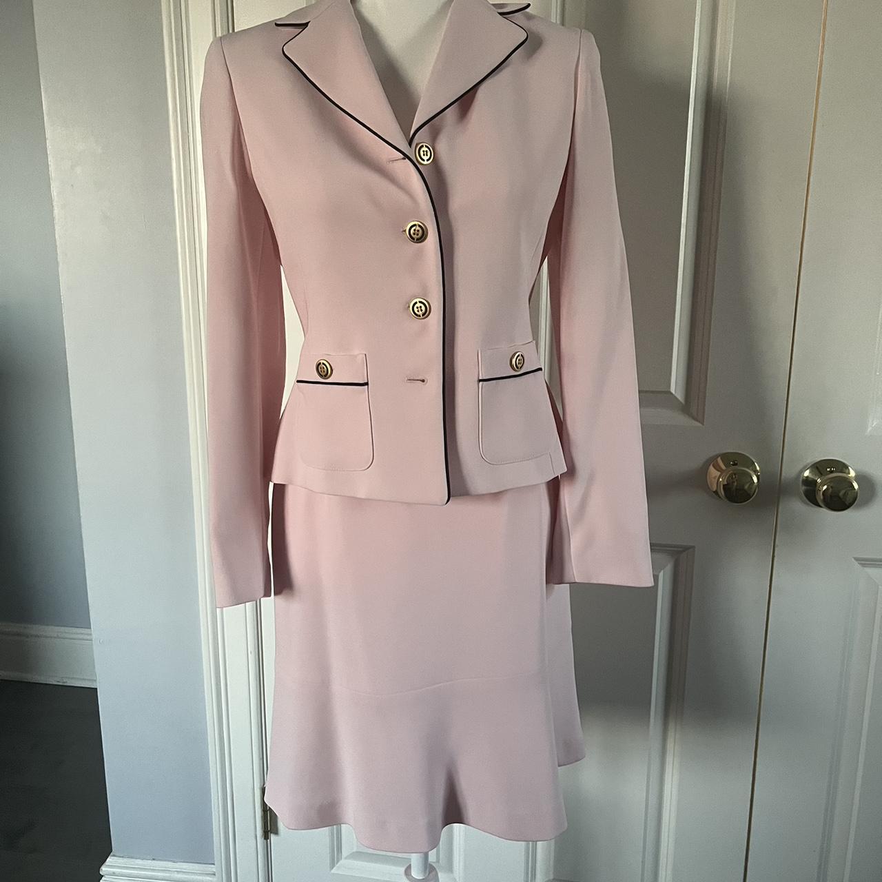 Petite Sophisticate Women's Pink Suit | Depop