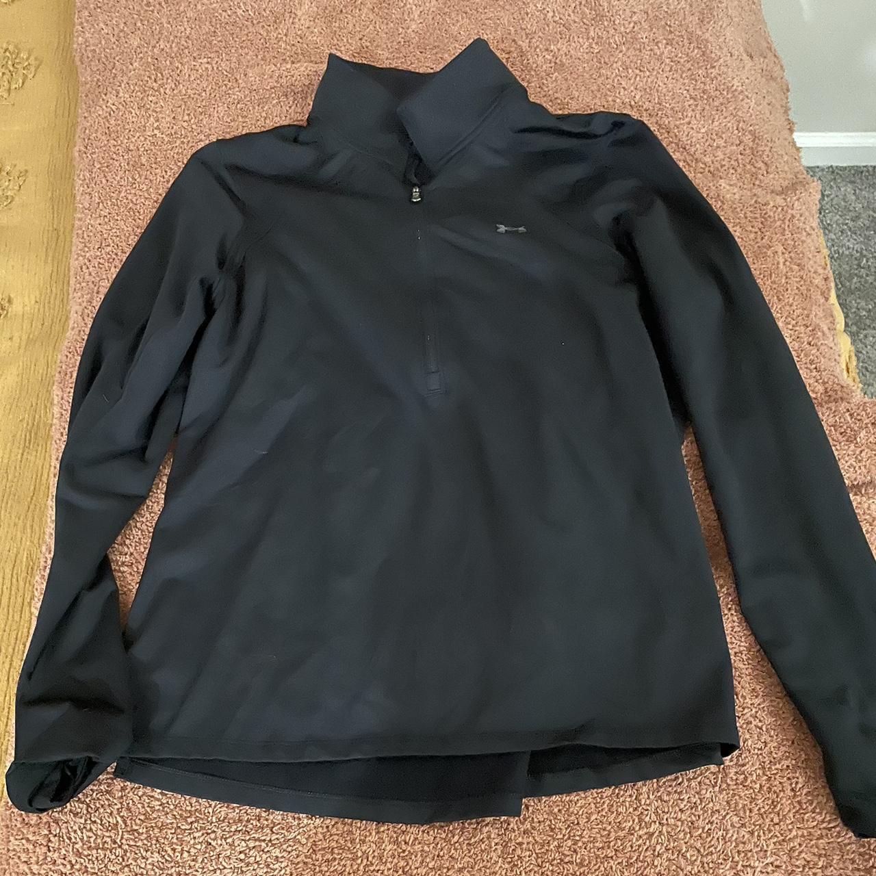 black under armour quarter zip women’s size large... Depop
