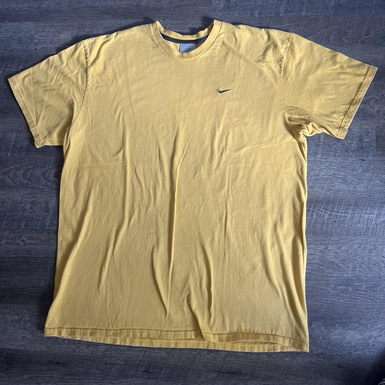 nike shirt with gold check