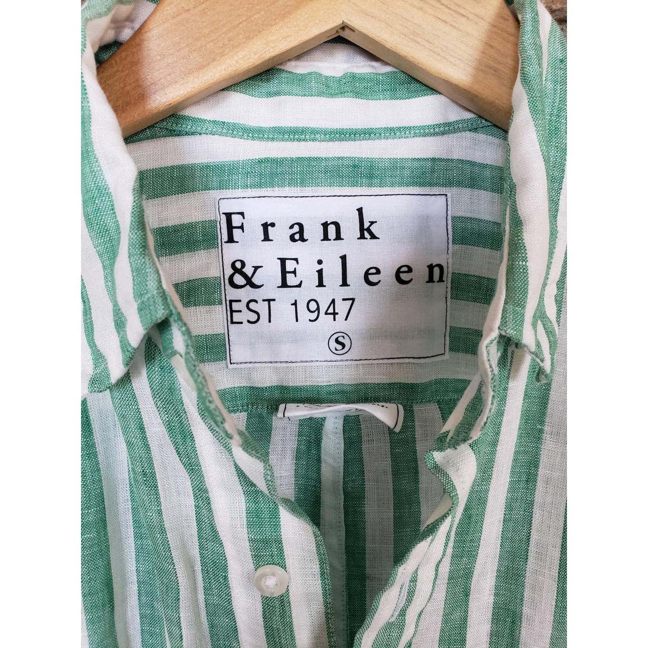 Frank & Eileen Finbar Green Striped Button Up... - Depop